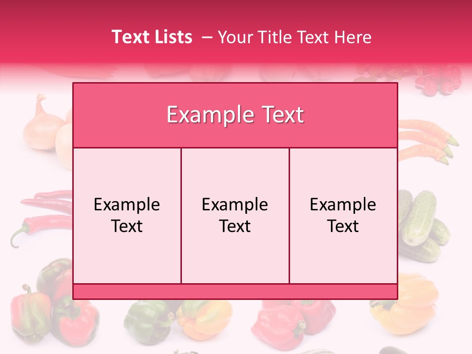 Paprika White Background Plenty PowerPoint Template