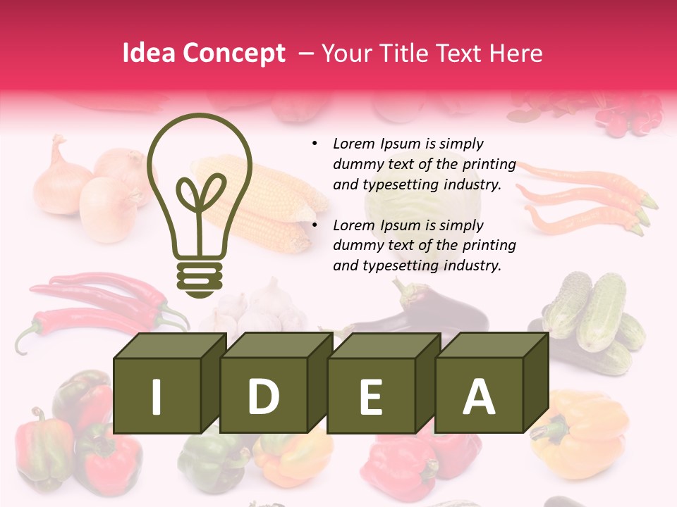 Paprika White Background Plenty PowerPoint Template