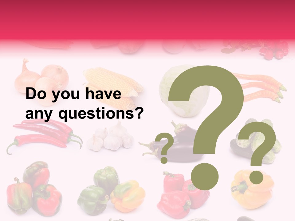 Paprika White Background Plenty PowerPoint Template