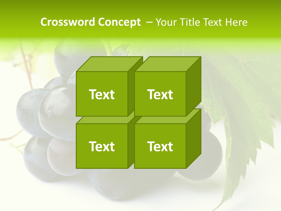 Wineyard Agriculture Close Up PowerPoint Template