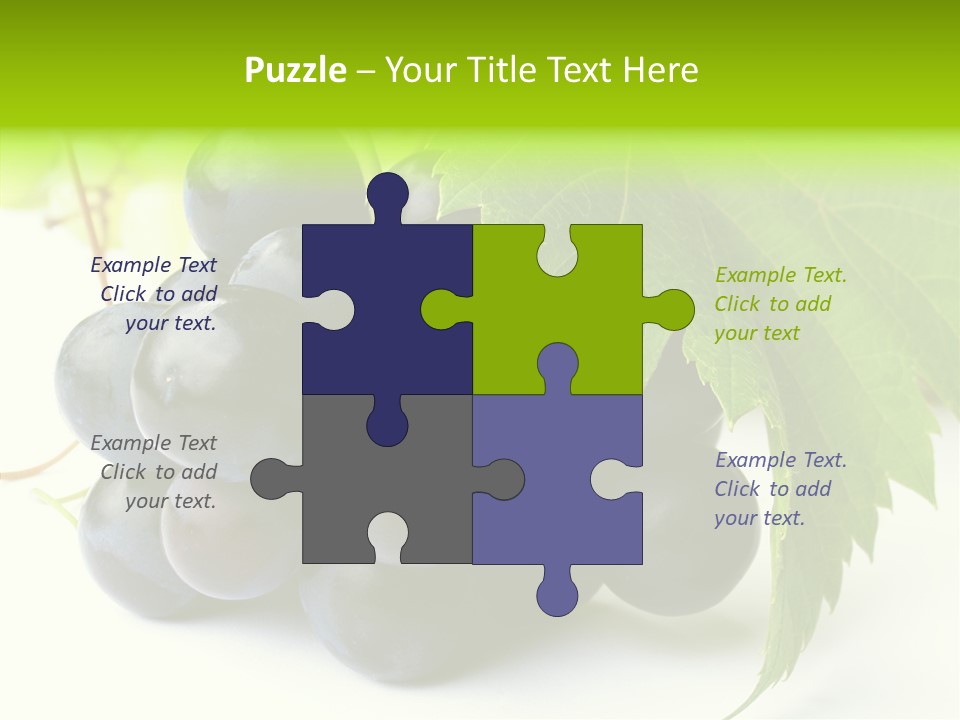 Wineyard Agriculture Close Up PowerPoint Template