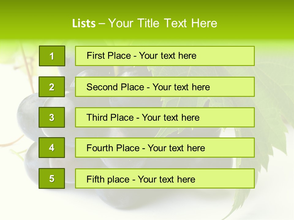 Wineyard Agriculture Close Up PowerPoint Template