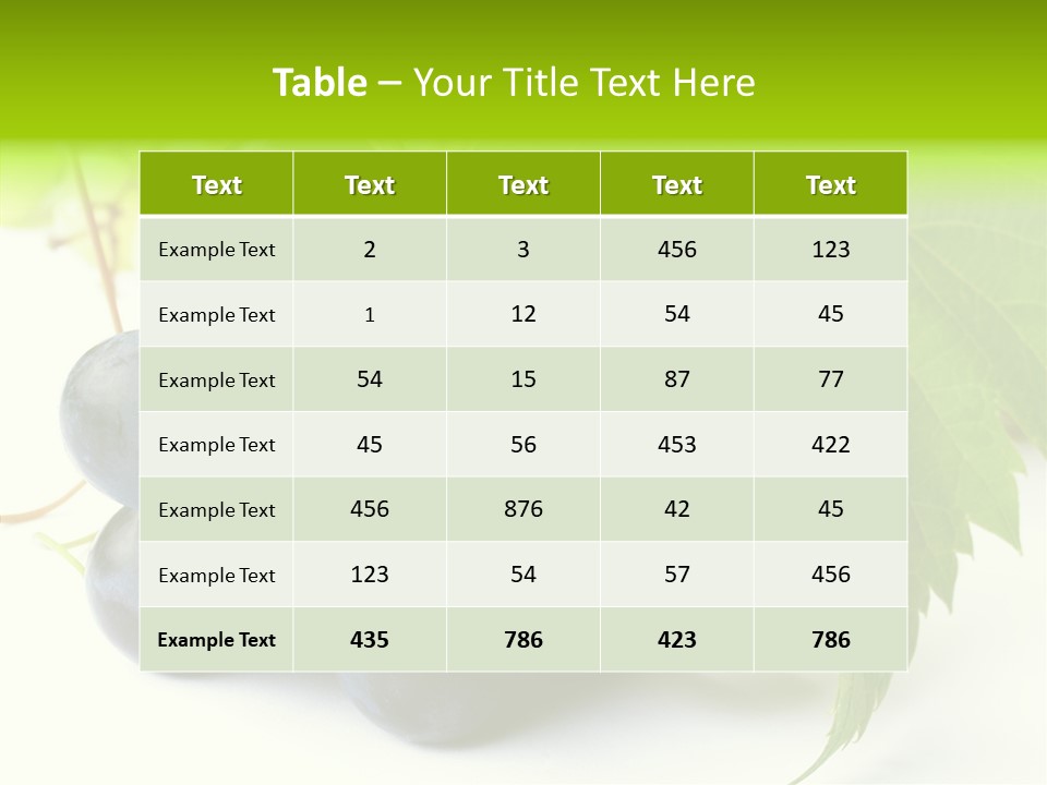 Wineyard Agriculture Close Up PowerPoint Template