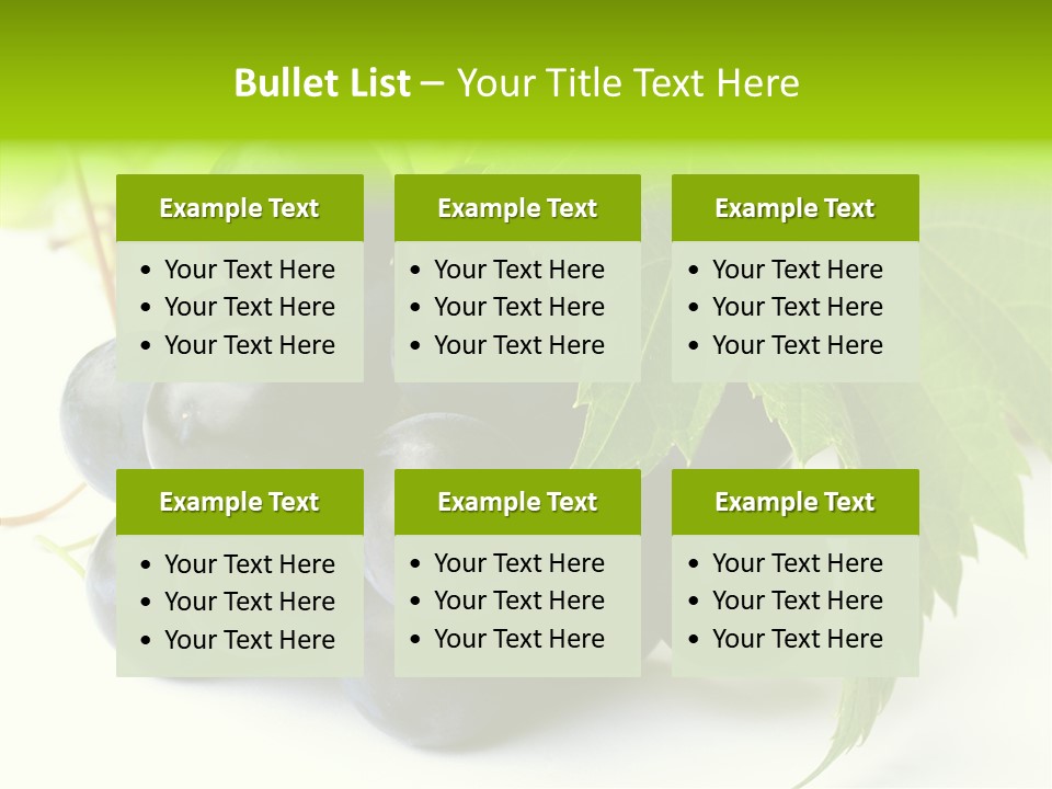Wineyard Agriculture Close Up PowerPoint Template