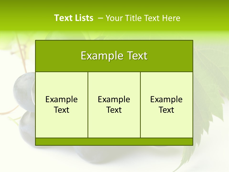 Wineyard Agriculture Close Up PowerPoint Template