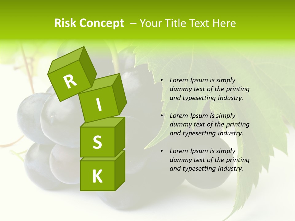 Wineyard Agriculture Close Up PowerPoint Template