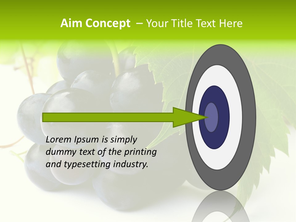 Wineyard Agriculture Close Up PowerPoint Template