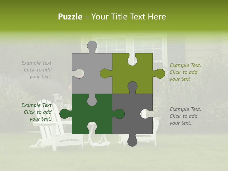 Front Coastline Yard PowerPoint Template