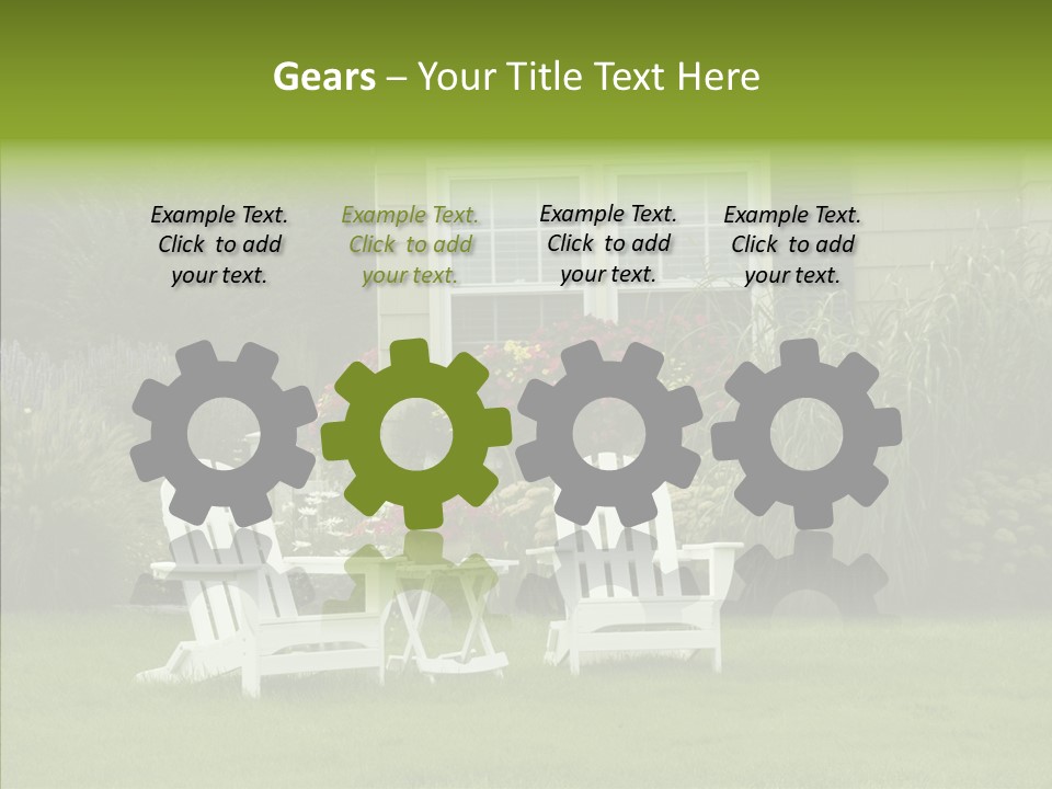 Front Coastline Yard PowerPoint Template