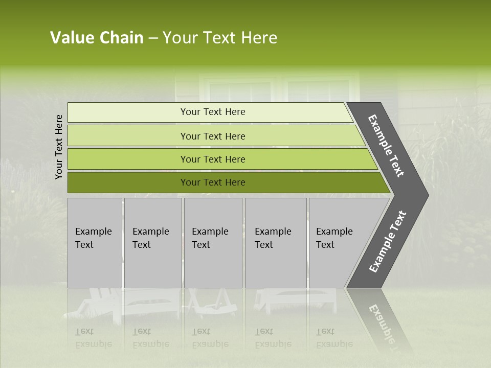 Front Coastline Yard PowerPoint Template