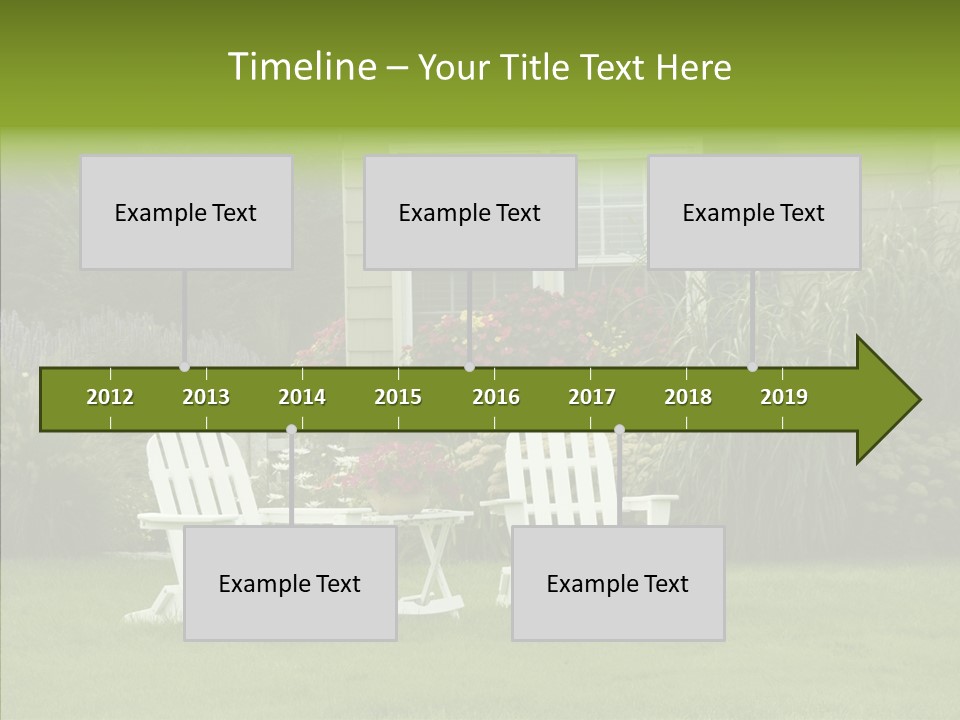 Front Coastline Yard PowerPoint Template