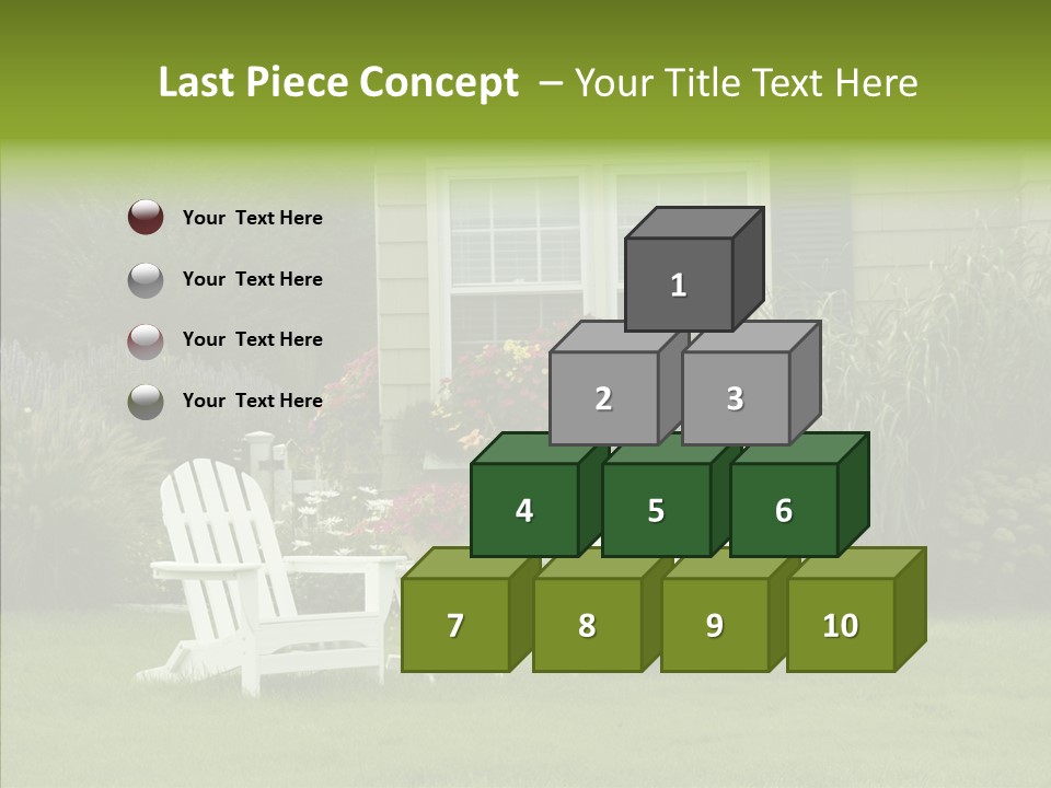 Front Coastline Yard PowerPoint Template