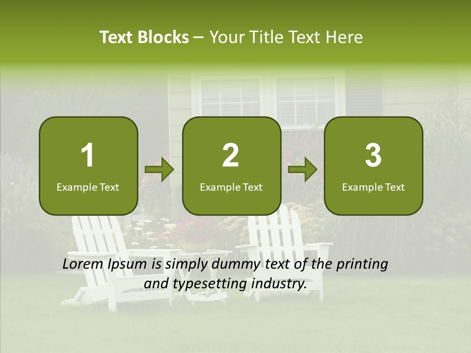 Front Coastline Yard PowerPoint Template
