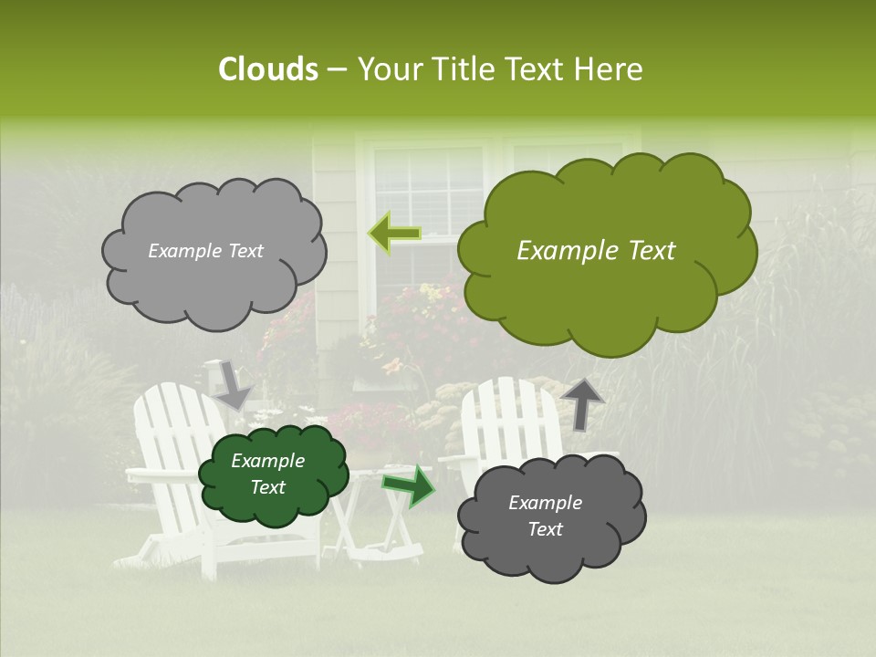 Front Coastline Yard PowerPoint Template