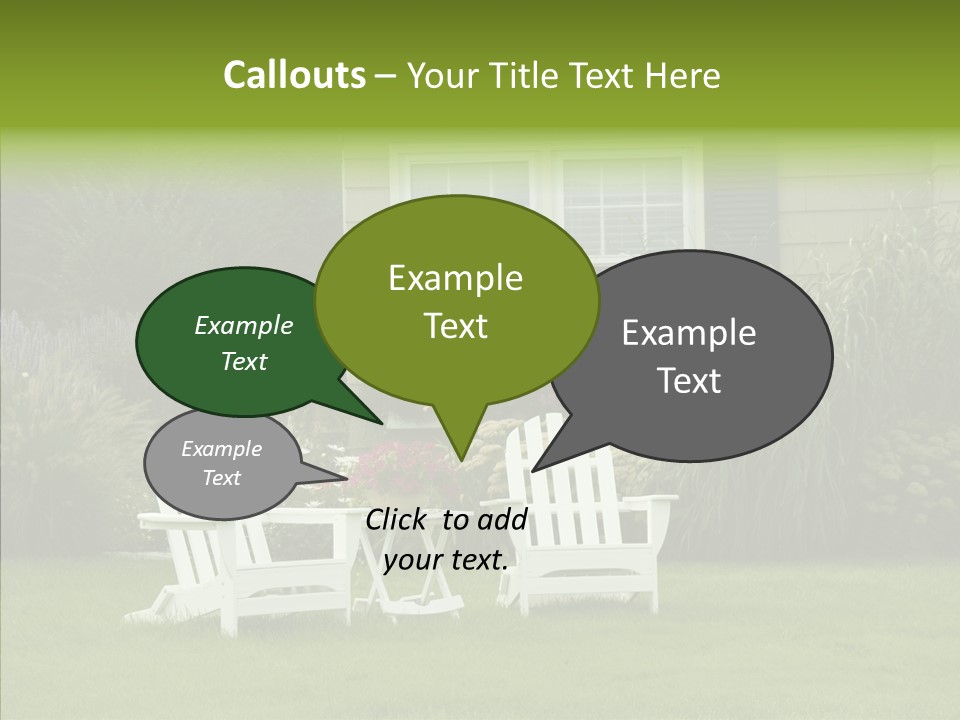 Front Coastline Yard PowerPoint Template