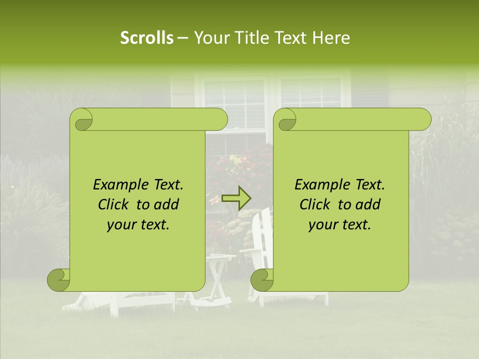Front Coastline Yard PowerPoint Template