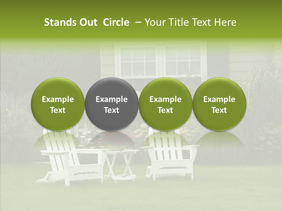 Front Coastline Yard PowerPoint Template