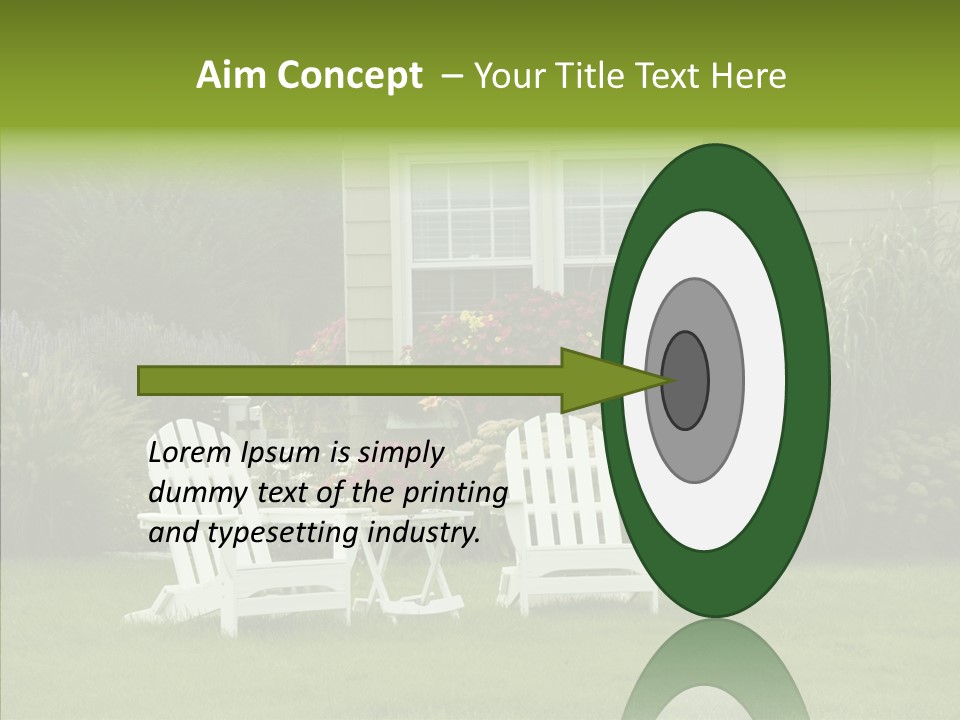 Front Coastline Yard PowerPoint Template