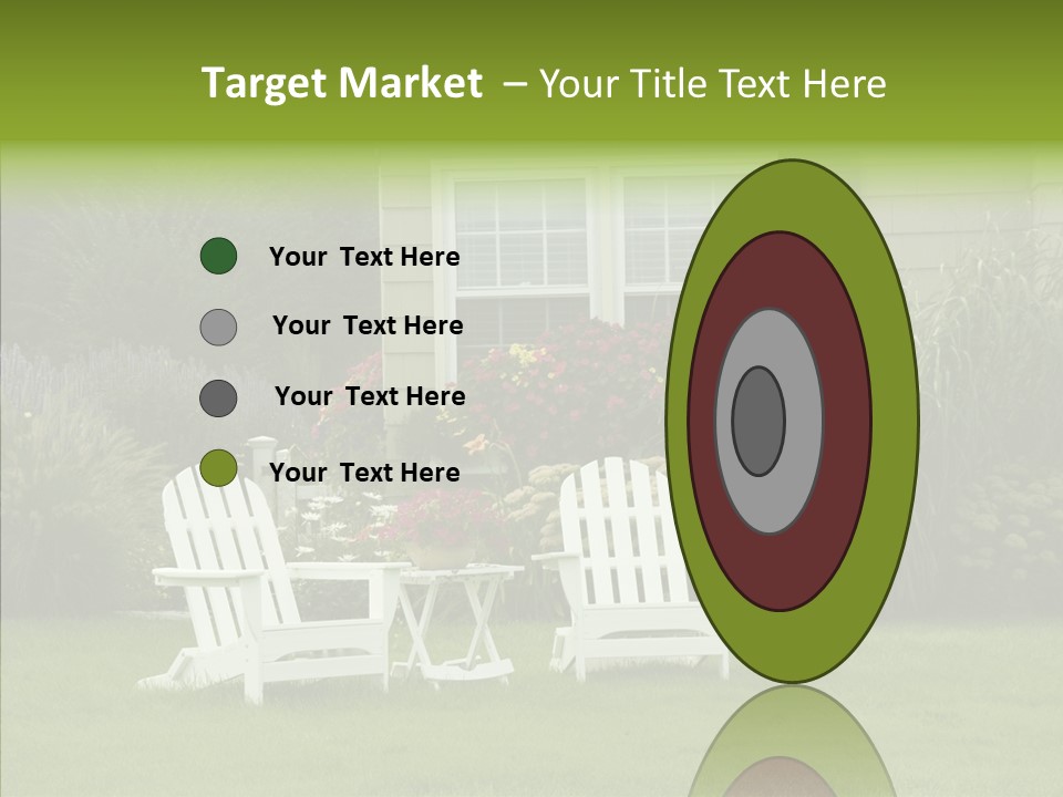 Front Coastline Yard PowerPoint Template