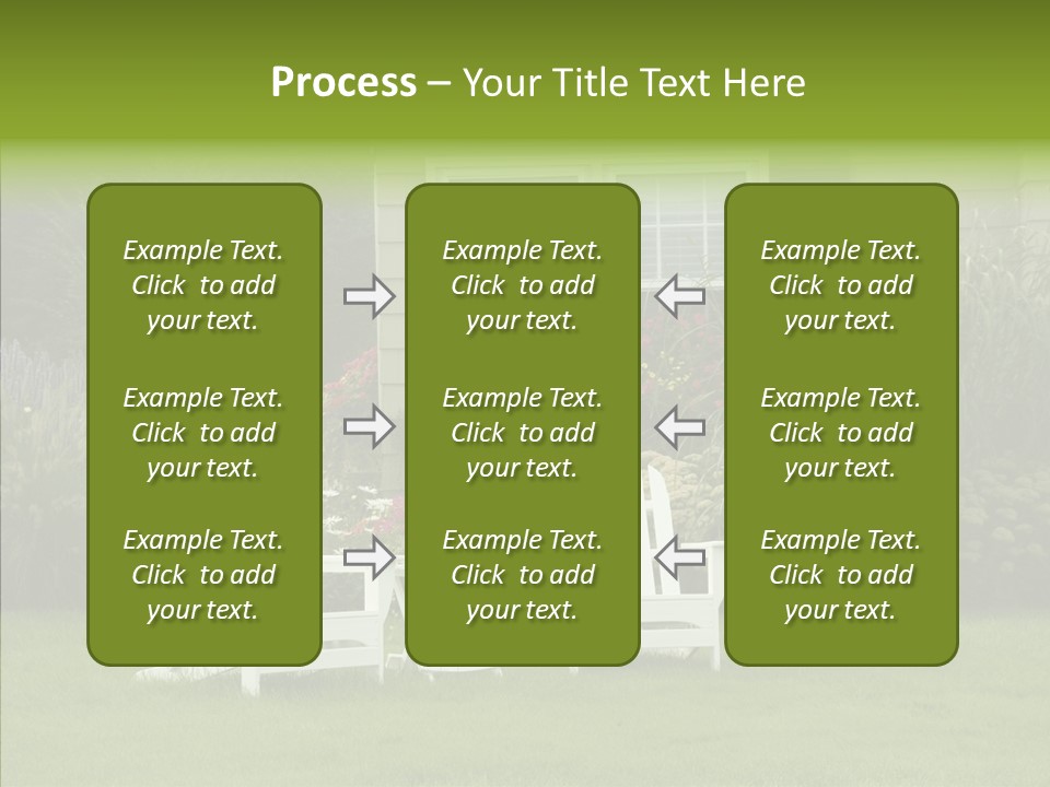 Front Coastline Yard PowerPoint Template