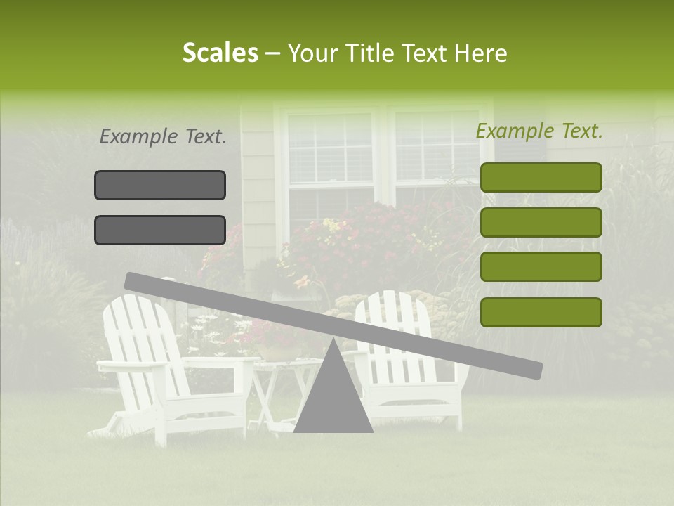 Front Coastline Yard PowerPoint Template