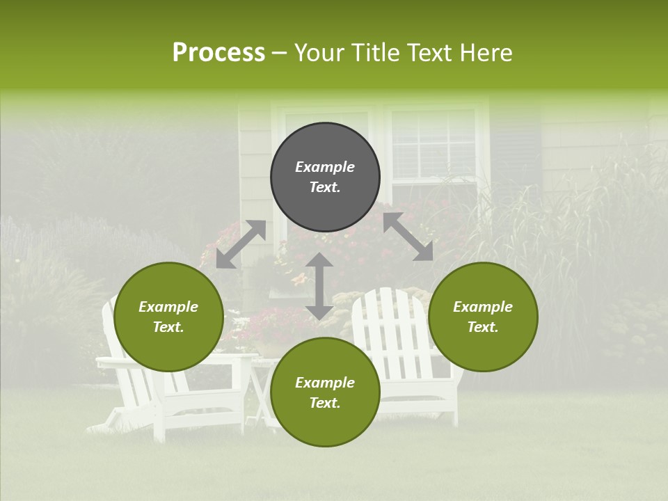 Front Coastline Yard PowerPoint Template