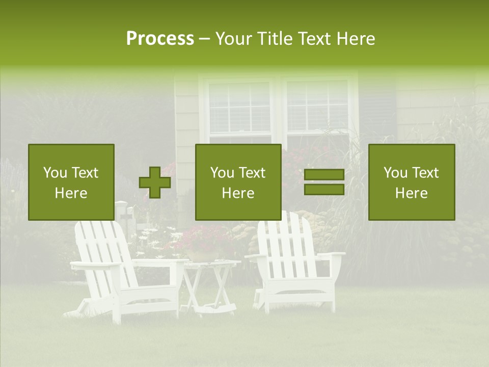Front Coastline Yard PowerPoint Template