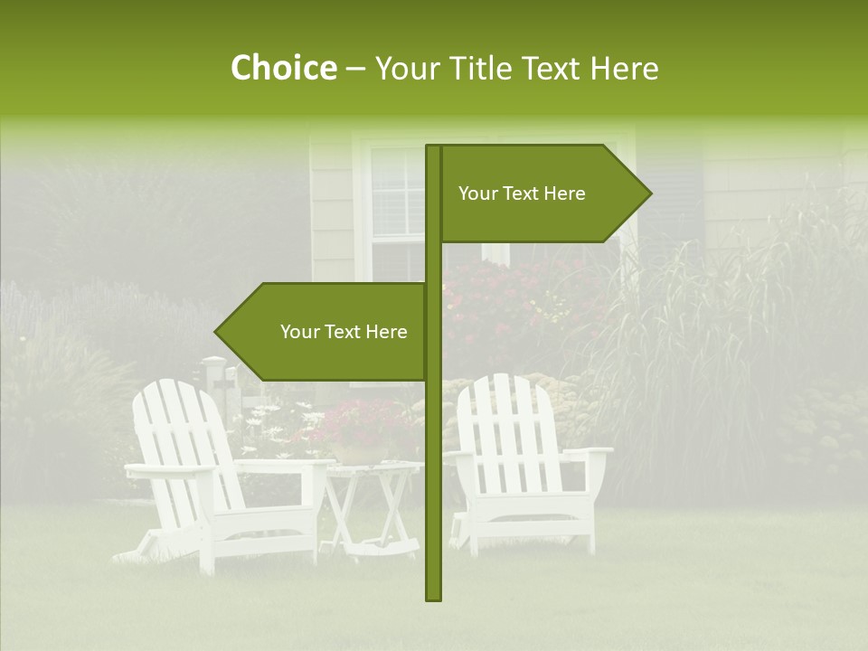 Front Coastline Yard PowerPoint Template
