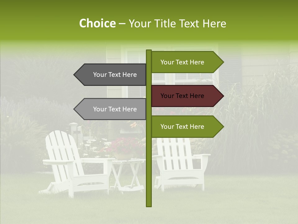 Front Coastline Yard PowerPoint Template