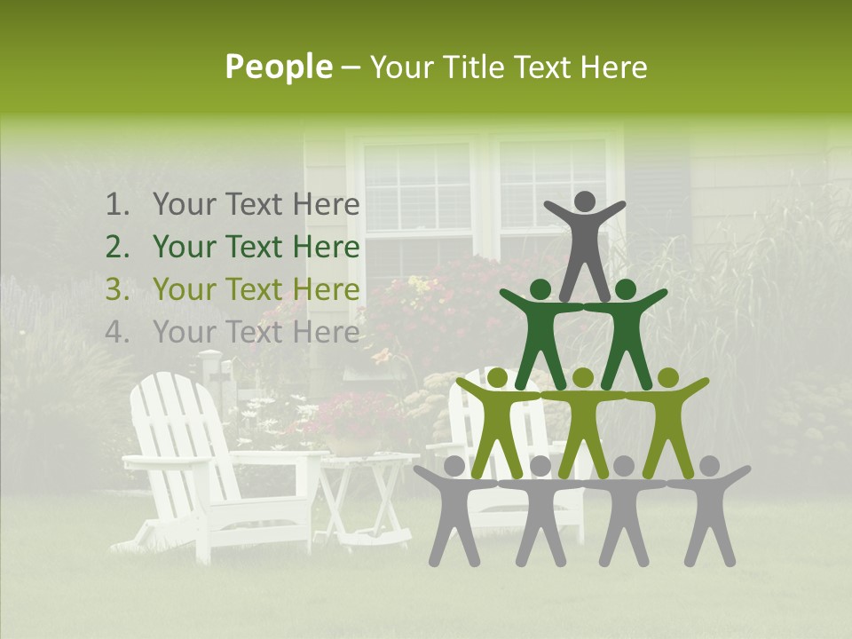 Front Coastline Yard PowerPoint Template