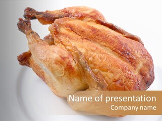 Grill Cock Dish PowerPoint Template