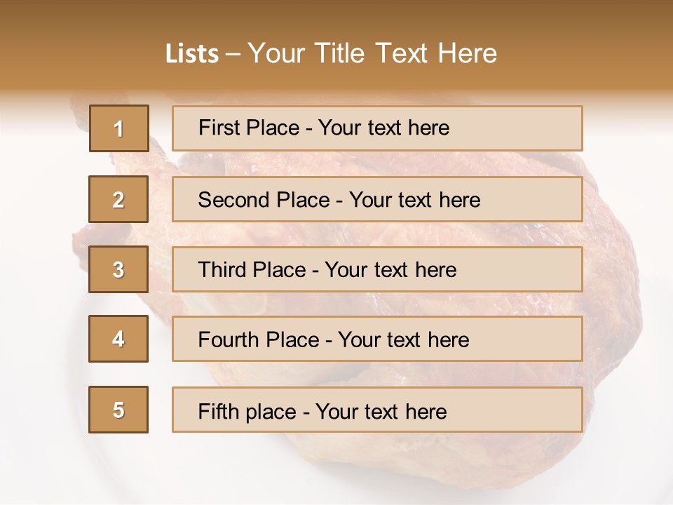 Grill Cock Dish PowerPoint Template