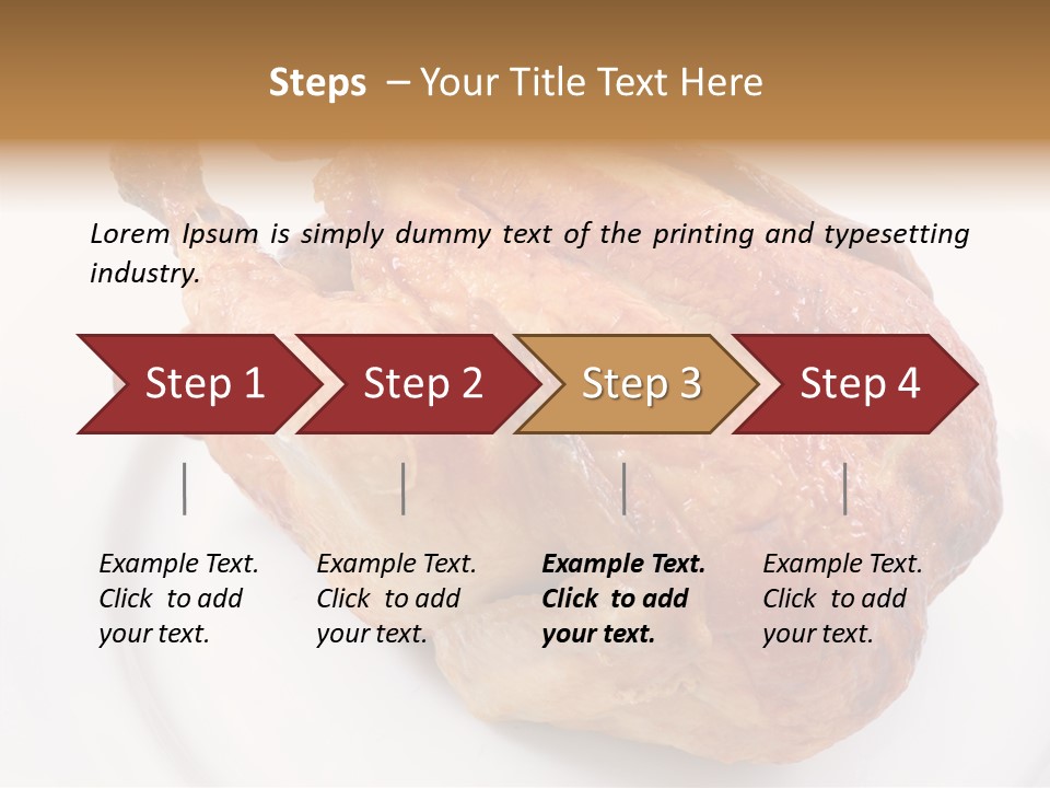 Grill Cock Dish PowerPoint Template