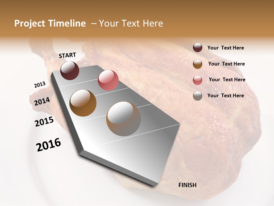 Grill Cock Dish PowerPoint Template
