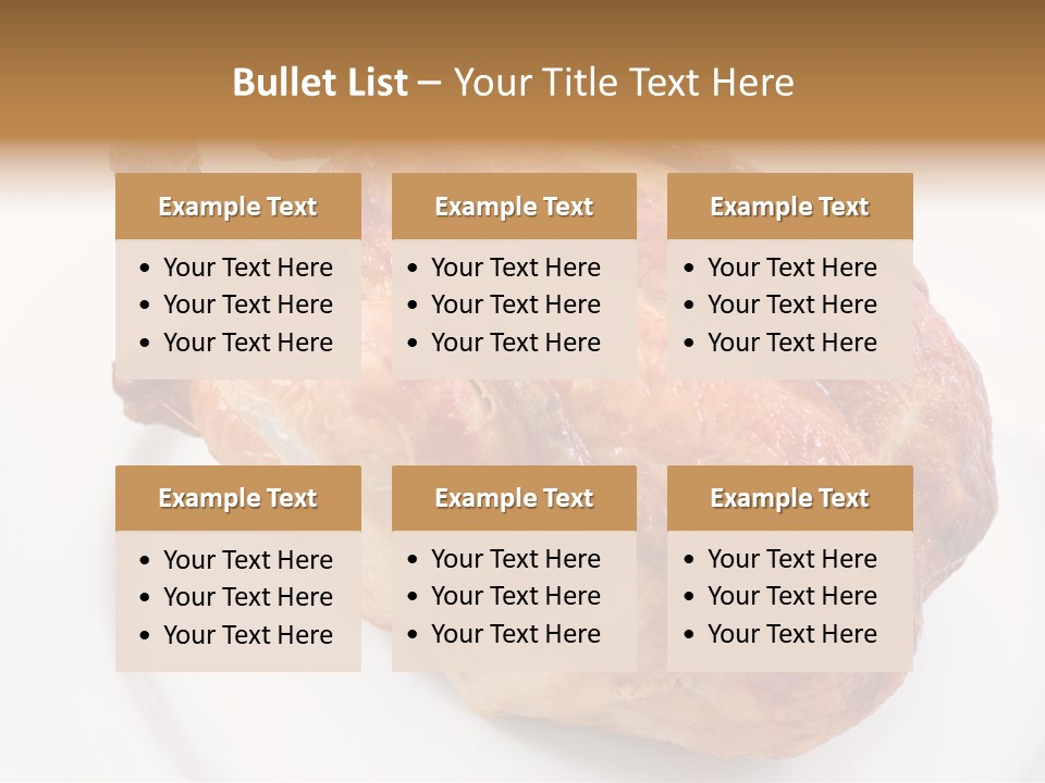 Grill Cock Dish PowerPoint Template