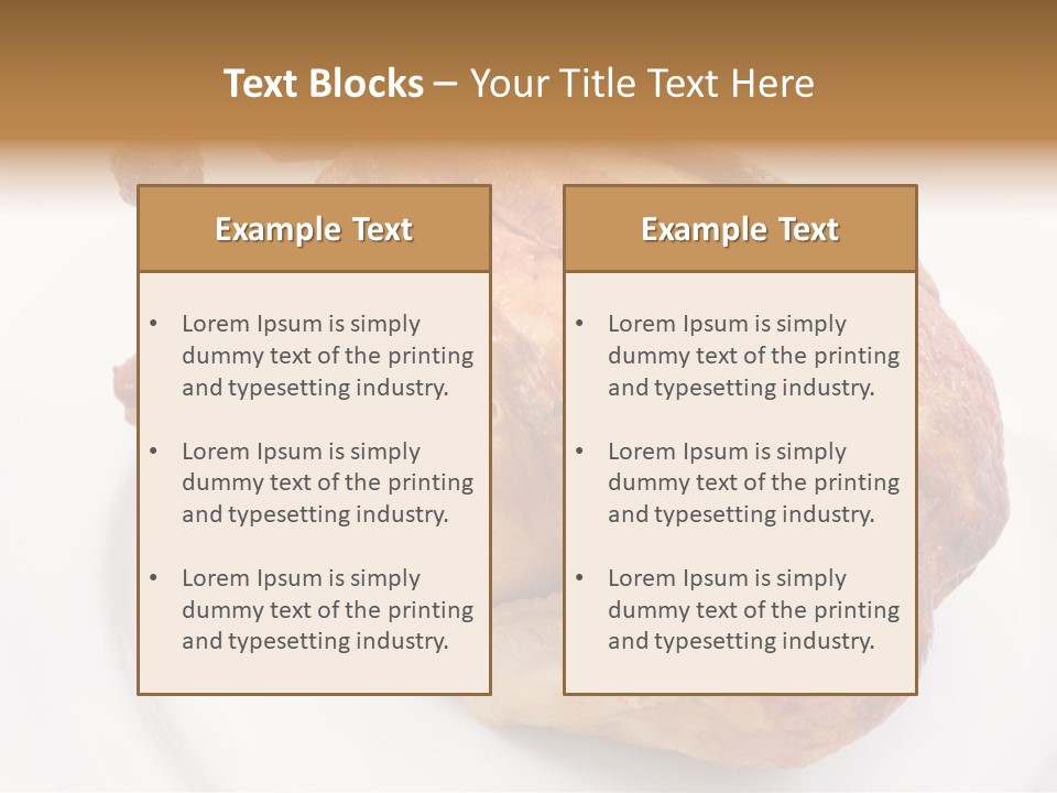 Grill Cock Dish PowerPoint Template