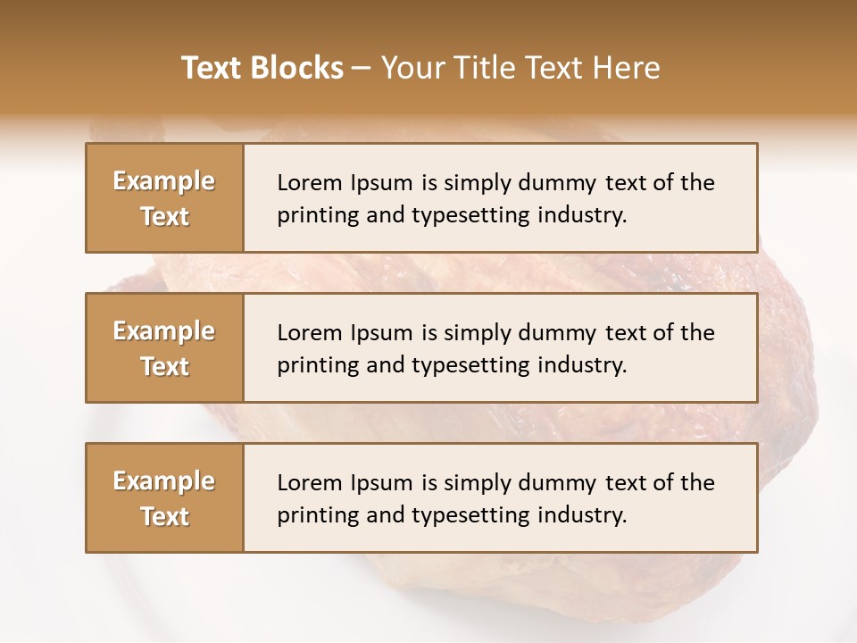 Grill Cock Dish PowerPoint Template