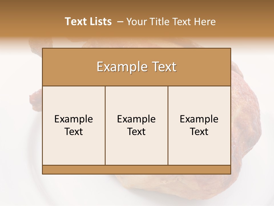 Grill Cock Dish PowerPoint Template