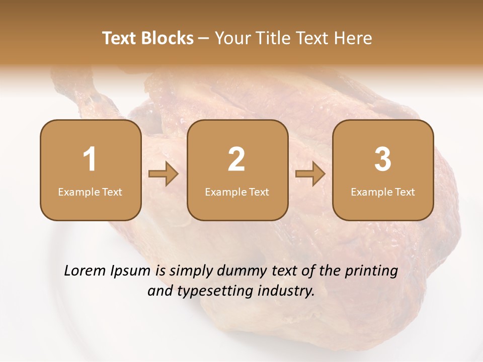 Grill Cock Dish PowerPoint Template