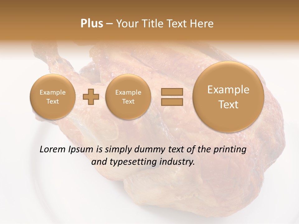 Grill Cock Dish PowerPoint Template