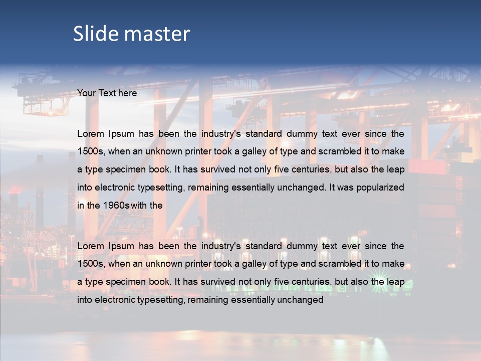 Freight Logistics Container PowerPoint Template