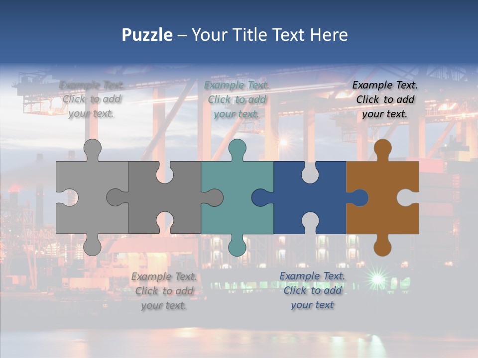 Freight Logistics Container PowerPoint Template