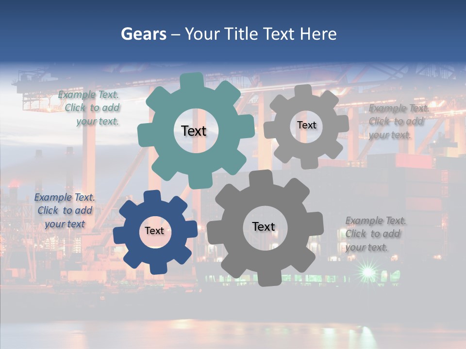 Freight Logistics Container PowerPoint Template