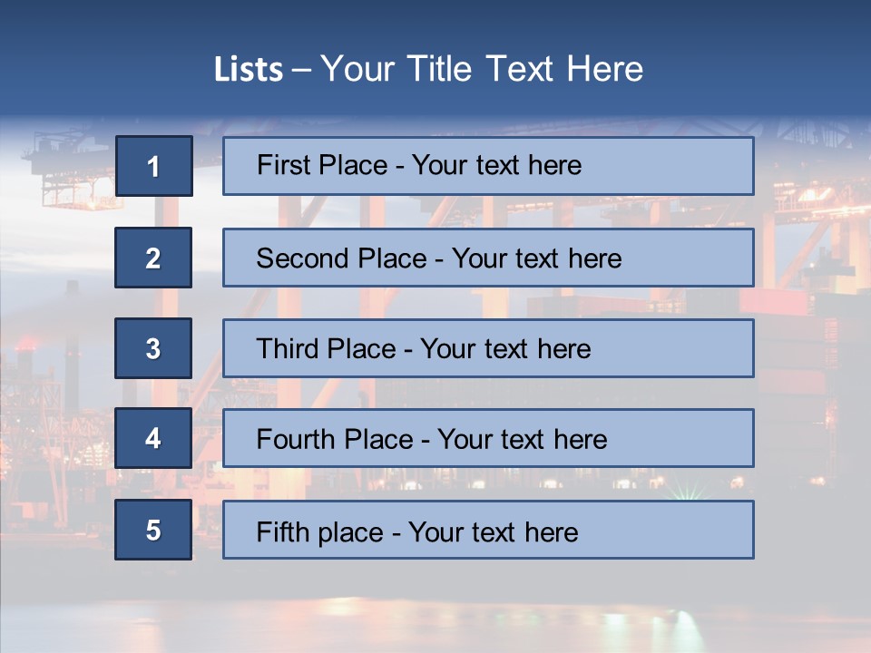 Freight Logistics Container PowerPoint Template