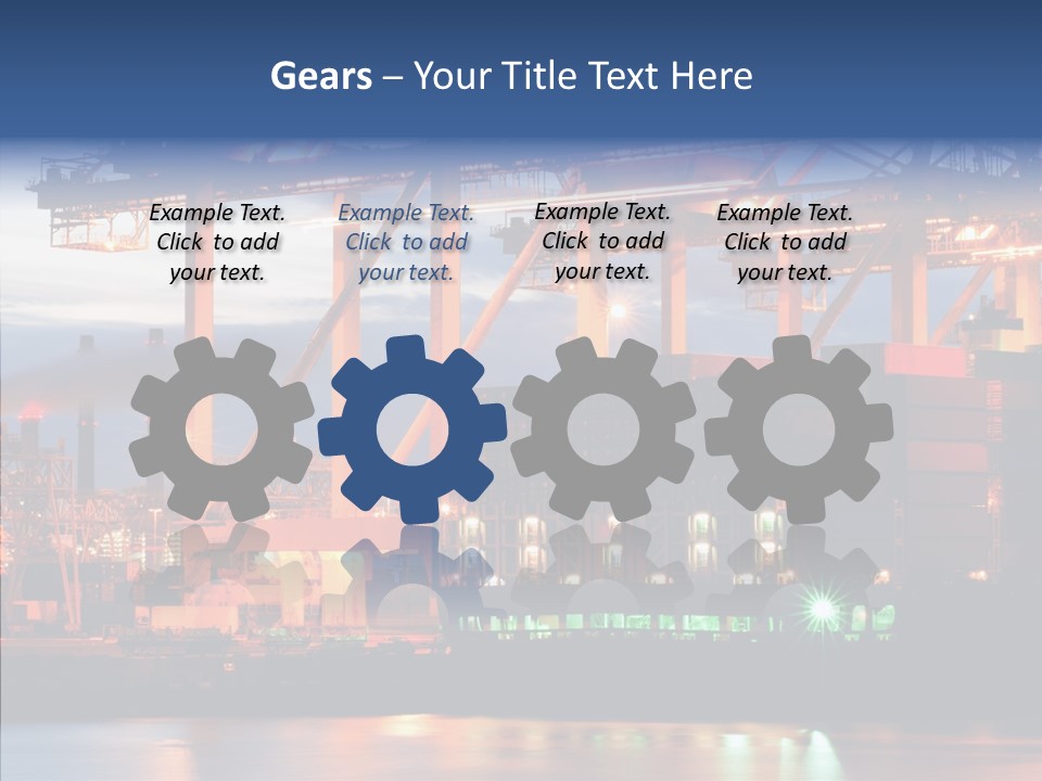 Freight Logistics Container PowerPoint Template