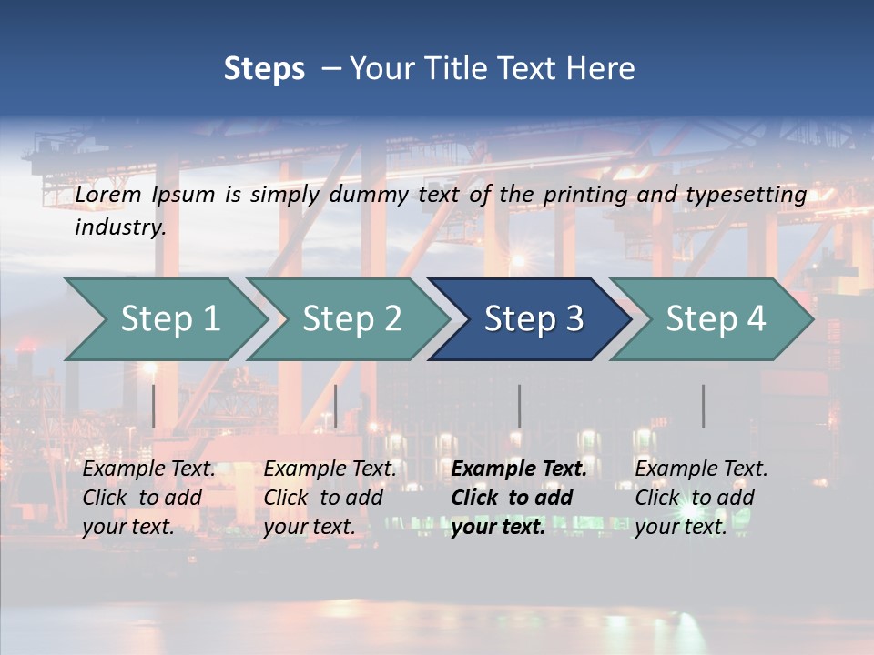 Freight Logistics Container PowerPoint Template