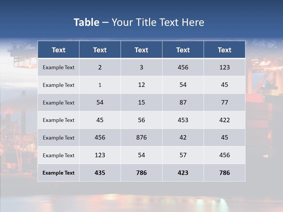Freight Logistics Container PowerPoint Template