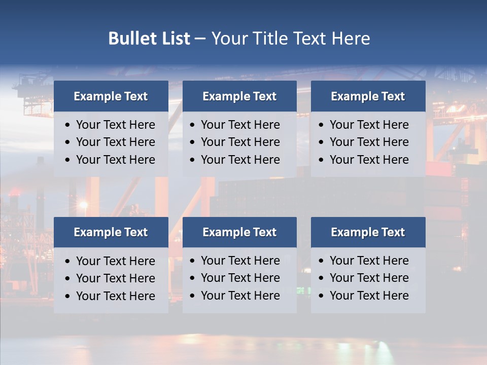 Freight Logistics Container PowerPoint Template