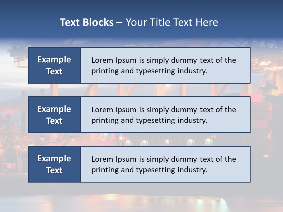 Freight Logistics Container PowerPoint Template