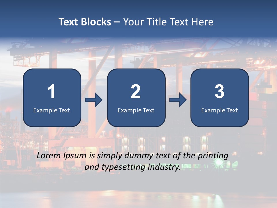 Freight Logistics Container PowerPoint Template